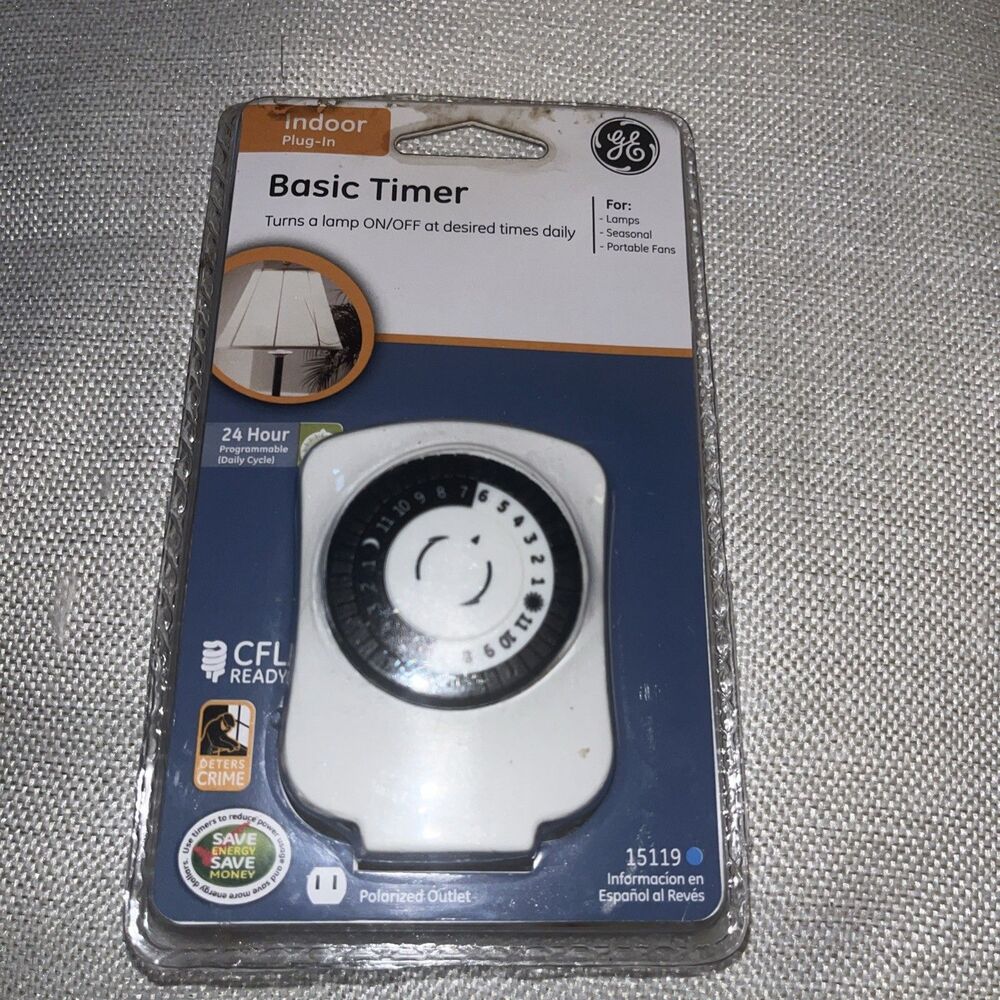 GE Basic Timer 24-Hour Programmable Indoor plug-in 15119 - Picture 2 of 4